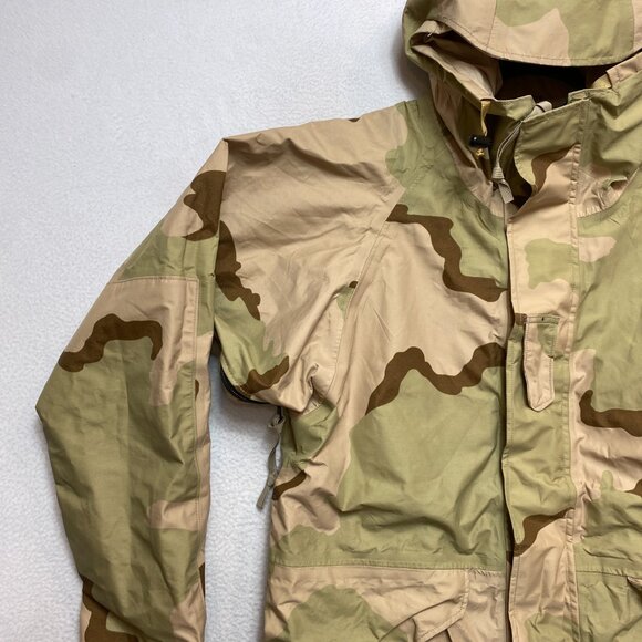 Military ECWCS Parka Jacket Mens M Long Desert Camo Gore-Tex Cold Weather USA - Picture 6 of 14